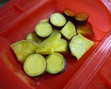*ルクエdeさつまいものごまマヨ和え*作り方2写真