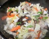 キクラゲ入り白菜の中華炒め作り方3写真