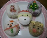 クリスマス❄キャラおにぎり☃ツリー作り方3写真