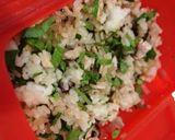 ルクエでヘルシー☆葉っぱ包み中華ご飯作り方3写真
