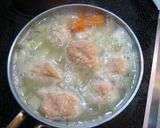肉団子入りクリームシチュー鍋作り方3写真