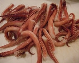 イカげそと茎わかめのにんにく炒め♪作り方3写真