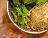 小松菜ともやしのゆずポン酢バター炒め作り方1写真