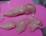ささ身で簡単★ピカタ作り方1写真