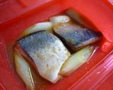 レンジで２分！ルクエdeさばのみそ煮作り方3写真
