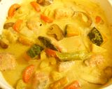鮭と冬野菜のカレー豆乳煮作り方6写真