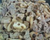 食べ過ぎ注意♪れんこんと豚肉の混ぜご飯作り方3写真