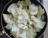 材料2つ☆豚こまキャベツの簡単回鍋肉。作り方4写真