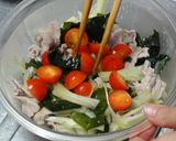 豚肉とセロリのビリ辛和え作り方3写真