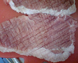 衝撃!　厚切り肉がペラペラに　豚生姜焼き作り方6写真