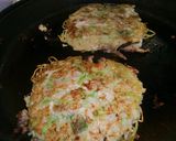 豆乳&豆腐で作る焼きそば入りお好み焼き作り方6写真