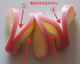 蒲鉾の飾り切り2種☀️新年を飛躍の年に❗作り方4写真