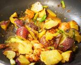 ✿韓国風✧薩摩芋と鶏肉の♡甘辛味噌炒め✿作り方6写真