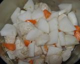 大根と鶏肉のウエイパー煮作り方4写真
