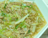 簡単★白菜と豚ひき肉のトロミ炒め作り方7写真