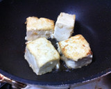 小松菜の煮びたし餡の揚げ出し豆腐★作り方6写真