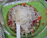 クラゲと残り野菜の和え物作り方5写真