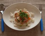 鶏肉と根菜のポワレ♪熱々スープ添えライス作り方9写真