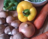 インド料理：野菜が沢山のスパイシーピラフ作り方1写真