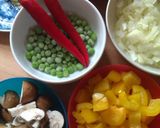 インド料理：野菜が沢山のスパイシーピラフ作り方2写真