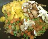 インド料理：野菜が沢山のスパイシーピラフ作り方6写真