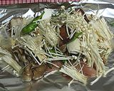 ヘルシー！！キノコとささみのホイル焼き作り方3写真