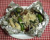ヘルシー！！キノコとささみのホイル焼き作り方7写真
