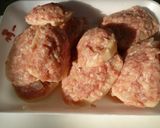 ポークハンバーグ～しめじのデミソースで！作り方6写真