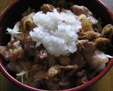 ポン酢でさっぱりとおろし豚丼♪作り方8写真