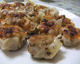 フライパンひとつで★新食感！焼き焼売作り方16写真