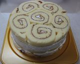 ロールケーキでＭＹバースデーケーキ☆作り方10写真