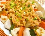 レンジでチン♪根菜と豚肉の香味蒸し作り方5写真