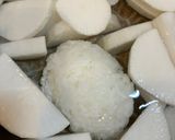 大根と鶏肉のこってり煮物作り方1写真