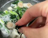 簡単！卵スープ。冷凍肉団子と春雨入り作り方2写真