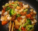 カリカリ焼きそばの上に中華名菜　酢豚作り方6写真