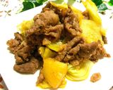 ＊牛肉とパインのチーズ炒め＊作り方4写真