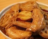 鶏と根菜の、甘辛生姜煮作り方7写真