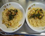 カラフル野菜のスープスパゲッティー★゛作り方9写真