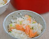 ストウブ料理「鮭のわっぱめし」作り方4写真