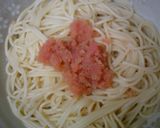 ＊我が家の明太子スパ（シンプルver）＊作り方4写真