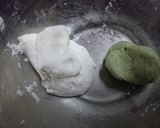 抹茶でうず巻きだんご作り方3写真