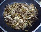 お弁当にも♪豚こまとごぼうde豚しぐれ煮作り方2写真