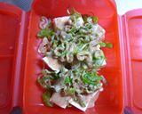 ＊ルクエde豆腐のごまだれ蒸し＊作り方1写真