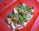 ＊ルクエde豆腐のごまだれ蒸し＊作り方2写真