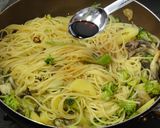舞茸とブロッコリーとジャガイモのパスタ作り方5写真
