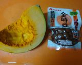 簡単～！かぼちゃ＆金時豆☆作り方1写真