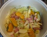 スープでクリームパスタ作り方4写真