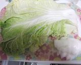 モッツァレラとベーコンの白菜ロール*°作り方1写真