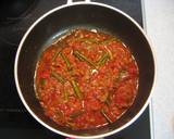 トマトとにんにくの芽とひき肉のパスタ作り方6写真