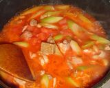鶏肉とセロリのトマトスープ（パスタ入り）作り方4写真